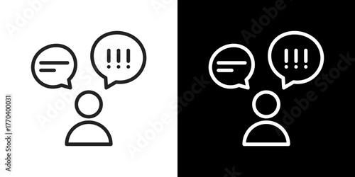 Complaint Icon Line Vector Illustration