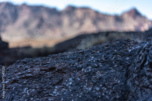 Obraz na płótnie Pahoehoe lava texture closeup