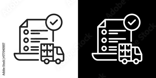 Order Icon Line Vector Illustration