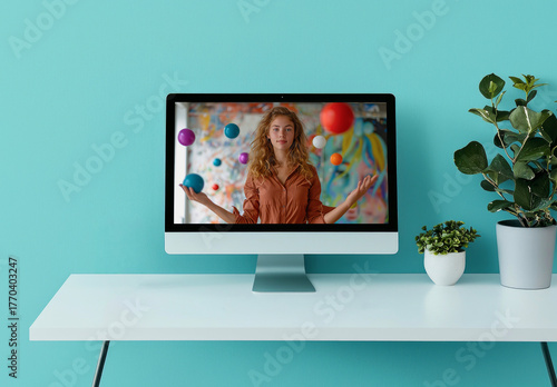 Computer Screen Mockup Template