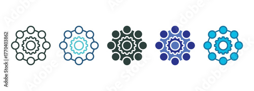 Meeting Icon Set Multiple Style Of