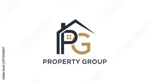 Property Group Logo with House Silhouette and PG Initials.