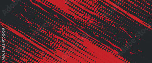 Background, contrast red and black color abstract template for business design. Technology style. You can use it for advertising, sports posters, templates, business presentations. Vector illustration