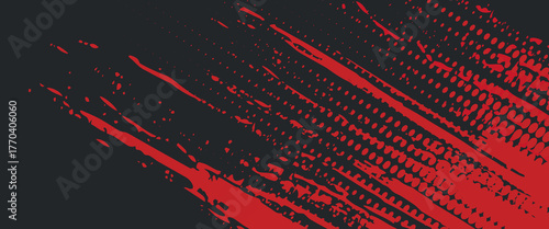 Background, contrast red and black color abstract template for business design. Technology style. You can use it for advertising, sports posters, templates, business presentations. Vector illustration