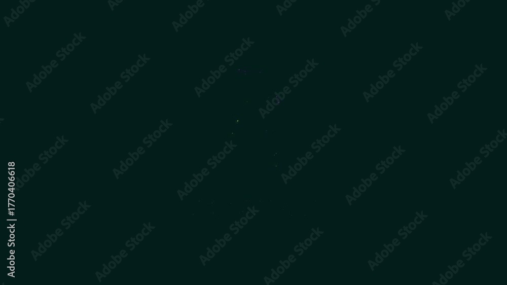 Glowing healthcare, medical, safety, emergency response, and infographics projects saber effect animation on Dark Cyan screen.