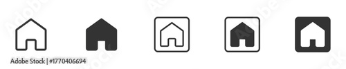 House icon, Home sign, Web home icon for apps and websites , vector illustration . 