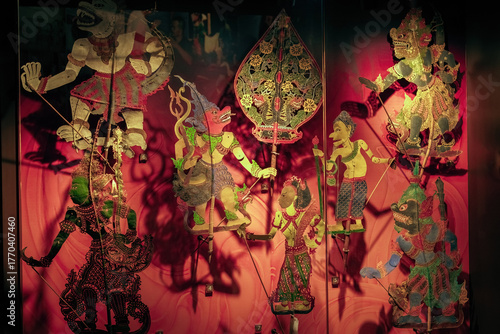 Photography Puppets for the traditional shadow theater in Muzium Etnologi Dunia Melayu in Ku