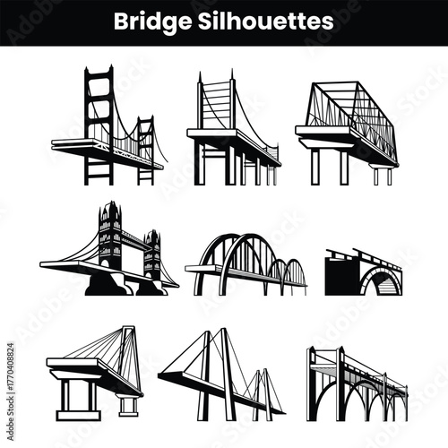Bridge Silhouette Set