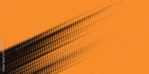 orange black brush Car sticker wrap pattern banner abstract sporty lines black orange color combination grunge brush pattern racing motorsport design.