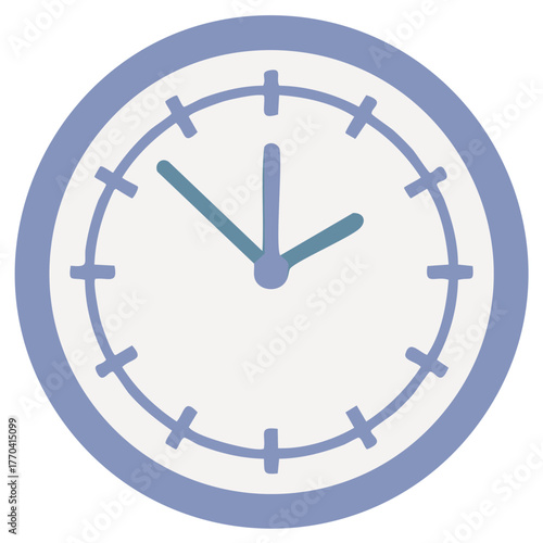 Illustration of a clock showing the time