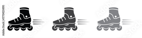 Roller Skate Icon Set