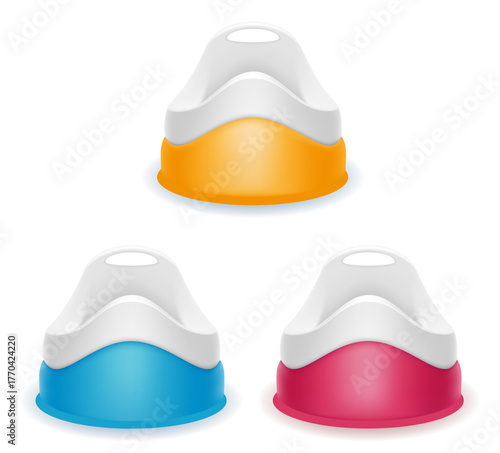 children baby potty vector illustration isolated object icons