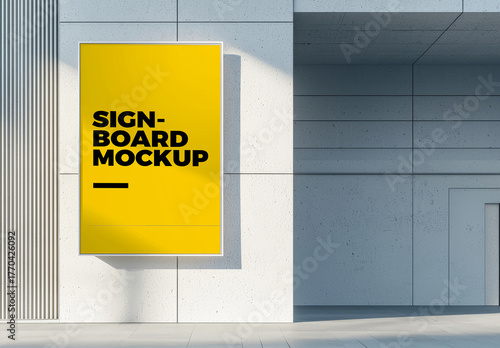 Signboard Mockup Template