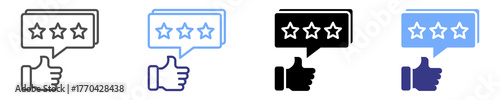 feedback icon set multiple style