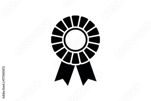 A rosette award ribbon symbolizing recognition and achievement.