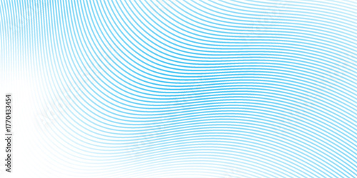 Abstract blue wave lines pattern on white background with godd space for your text art. modern texture graphic design stripes nice