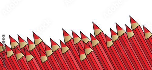 Vote with a red pencil. Election Day, for people in to voting booth and ballot box.  Check List. Elections, of the first or second chamber elections. Referendum or politic concept.