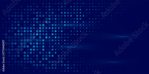 Blue Binary Data Software Programming Code Background. floowing dot nice