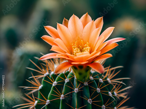 Radiant Cactus Blossom Nature's Desert Jewel