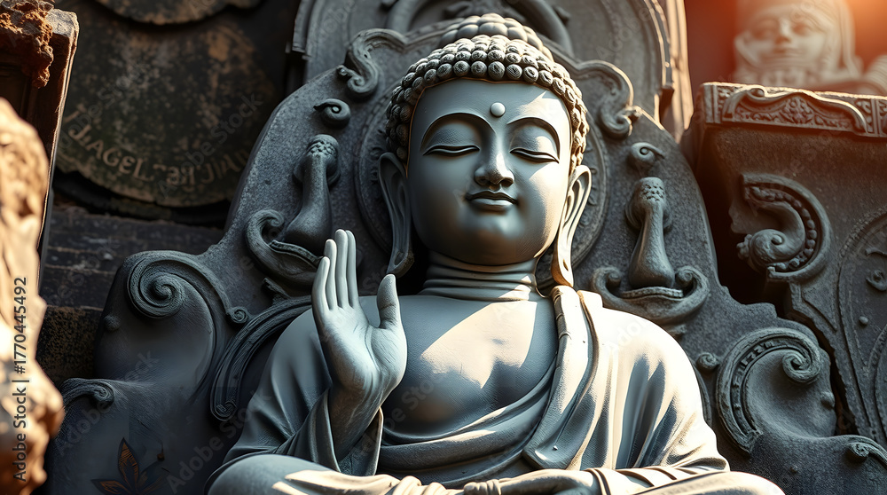 Obraz premium statue of buddha in thailand