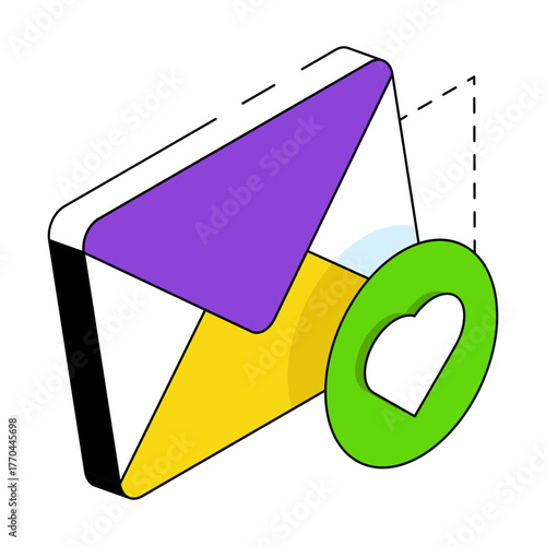 Perfect design icon of favorite mail