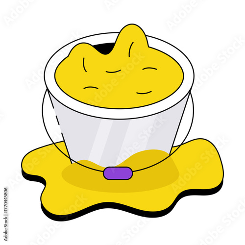 An icon design of sand bucket 