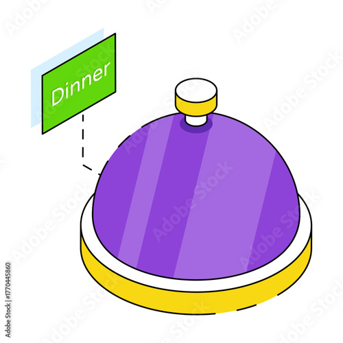 Trendy design icon of cloche