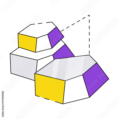 Modern design icon of stones