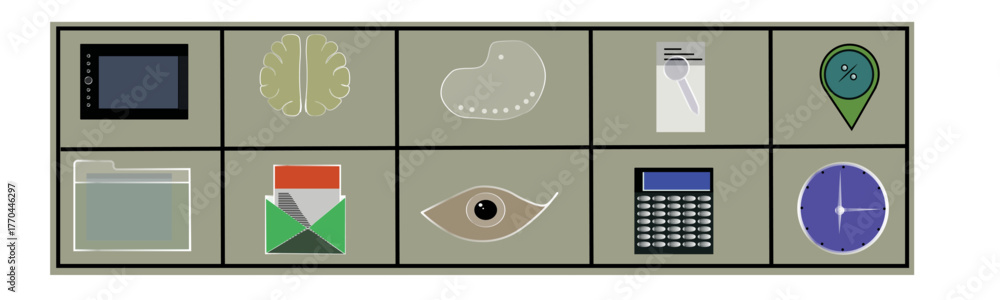 Naklejka premium Flat web icons