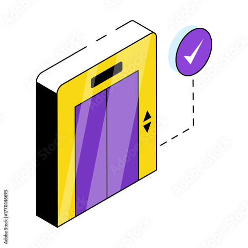 Modern design icon of lift