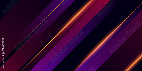 Blue technology background with motion neon light effect.Vector illustration.