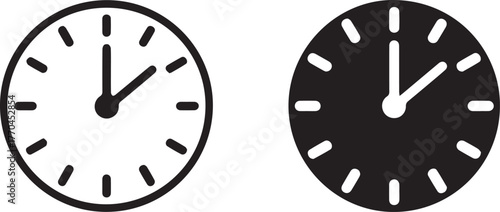 clock dual timepiece design white face black face