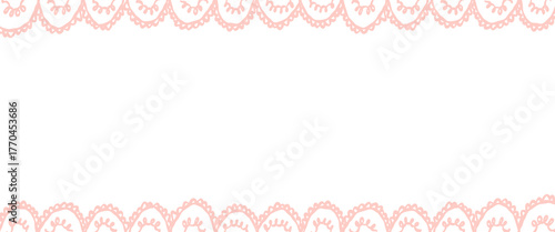 Elegant lace frame with delicate ornament. Vintage decorative border design perfect for invitations, greeting cards, wedding decor, packaging, and romantic projects.