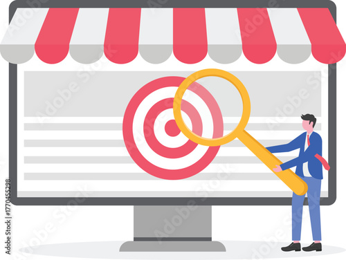 illustration of evaluating and analyzing marketplace business targets

