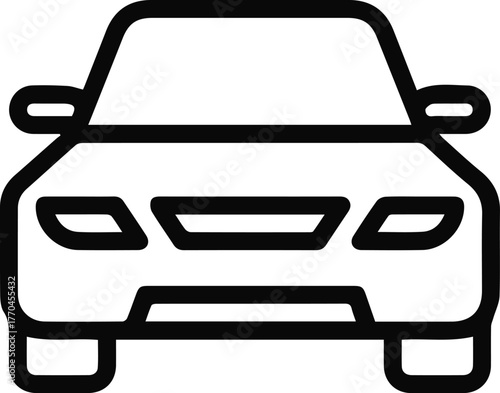 Modern Car Icon Vector Pack — sleek, minimalist automobile symbols for web, app, and print design