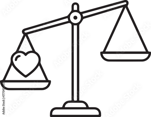 vector illustration of a scale