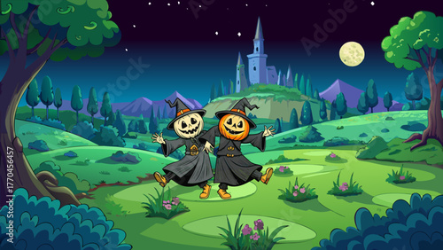 Halloween, carnival, mystery, fairy tale, night, holiday, theater, stage, production, decoration,
spooky, horror, ghost, pumpkin, witch, costume, trick or treat, autumn, haunted, skeleton, mask, creep