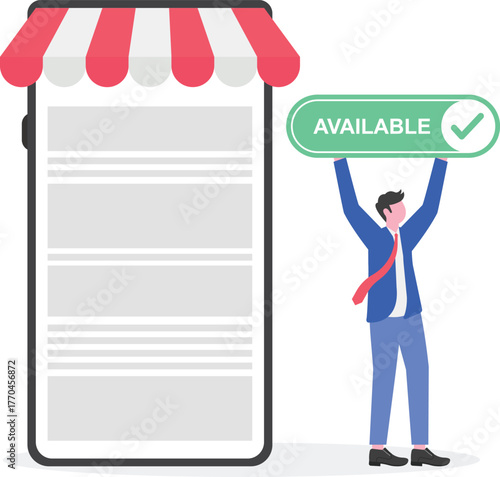  illustration of building availability for commercial property rental
