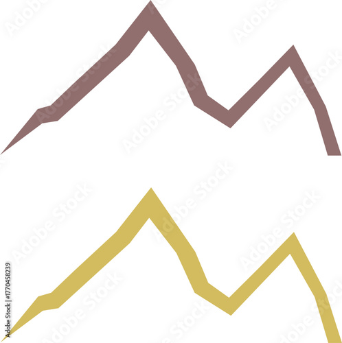 COLORFUL HILLS SIGN SYMBOL LOGO VECTOR 
