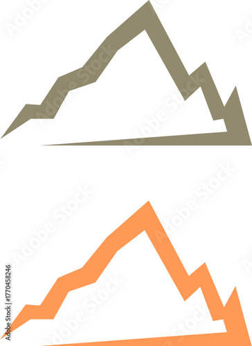 COLORFUL HILLS SIGN SYMBOL LOGO VECTOR 
