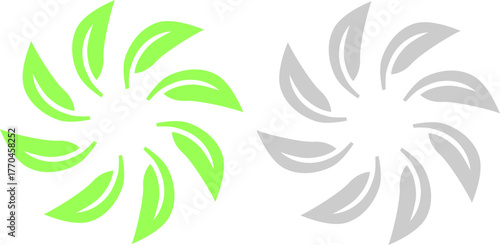Eco Bio Leaves Product Sign Symbol Logo Vector
