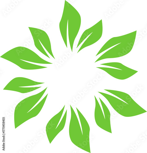 Eco Bio Leaves Product Sign Symbol Logo Vector
