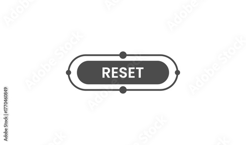 Reset button icon with rounded corners and adjustment handles