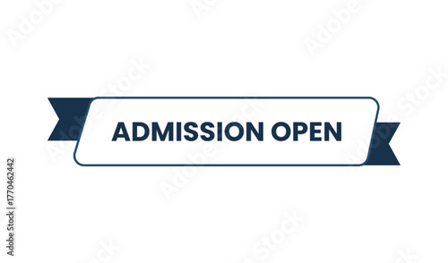 Admission open banner for educational institutions and events