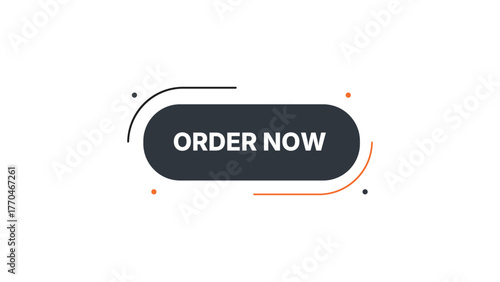 Order now button with abstract design elements