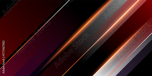 Blue technology background with motion neon light effect.Vector illustration.