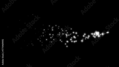 Wallpaper Mural Twinkle Sparkle Stars Animation with White Glitter Dust Line, Doodle Star Trail, Shining Light Motion, Fairy Sparkle Burst, Fast Glitter Motion Effect on Black Background, 4K Torontodigital.ca