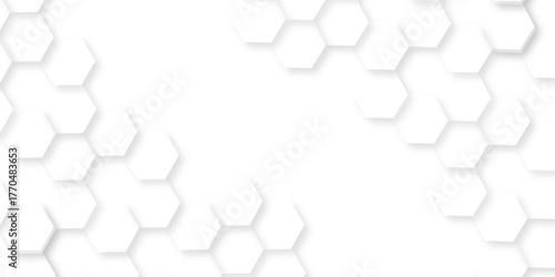 Geometric abstract hexagon technology background.. Abstract honeycomb background.. Vector illustration of hexagons pattern, Creative idea for medical technology or science design.