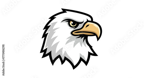 Majestic Eagle Head - A Symbol of Freedom and Strength.