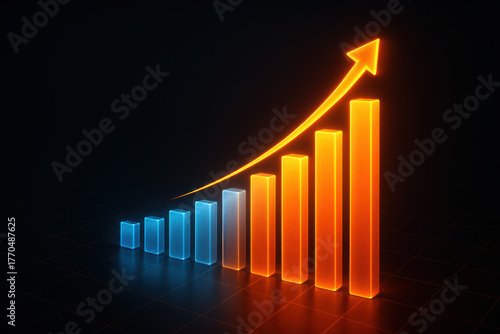 Growth and success drive progress with powerful momentum development increase expansion and advancement inspiring continual improvement